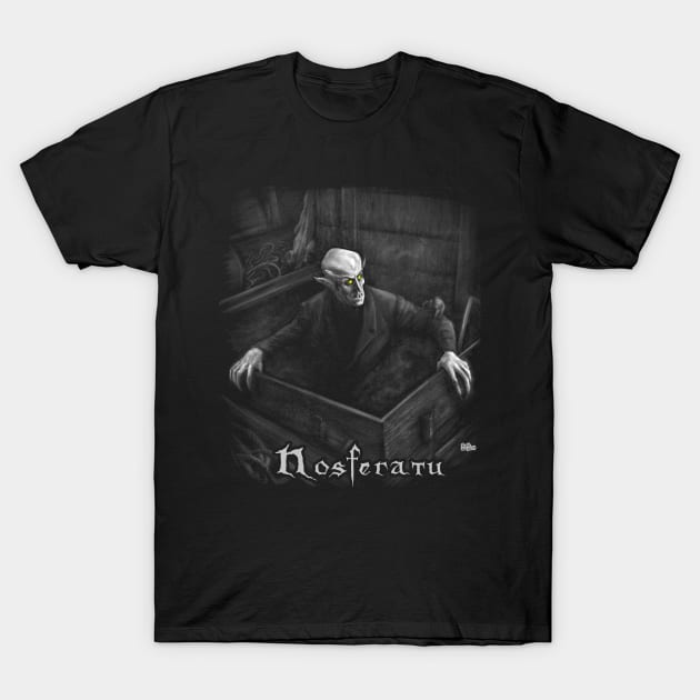 Dracula Nosferatu Vampire T-Shirt by monstermangraphic